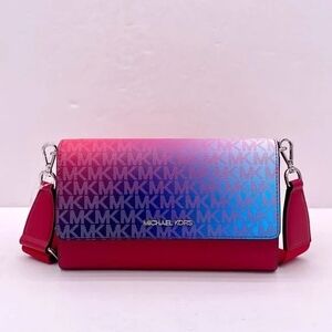 Michael Kors "Dark Raspberry" Ombre Crossbody New W Tag